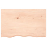 Wall Shelf 80x50x cm Untreated Solid Wood Oak 363549