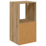 Bedside Table with Drawer 2 pcs Artisan Oak 35 x 32 x 68.5 cm 8000643
