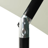 3-Tier Garden Parasol with Aluminium Pole Sand 2 m 313852
