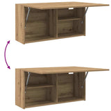 Bathroom Wall Cabinet Artisan Oak 80x25x40 cm Engineered Wood 860093