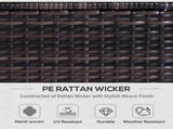 6 PC Rattan Sofa Coffee Table Set Sectional Wicker Weave Furniture for Garden Outdoor Conservatory T3398P315374