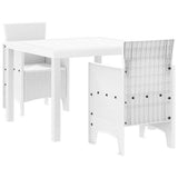 Garden Dining Set 3 pcs White Polypropylene 3378682