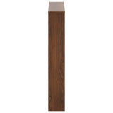 Shoe Cabinet with Mirror 3-Layer Brown Oak 63x17x102.5 cm 342640