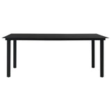 Dining Set Black Glass Large Seats Many Garden Dining Set 3060266