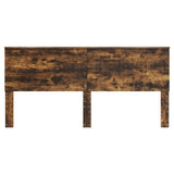 Headboard with Headboard Smoked Oak 200 cm Engineered wood 887720