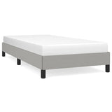 Bed Frame without Mattress Light Grey 90x190 cm Single Single Fabric 349821