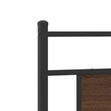 Bed Frame without Mattress Brown Oak 75x190 cm Small Single Engineered Wood 4107006