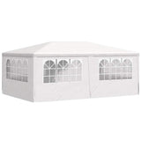 Professional Party Tent with Side Walls 4x6 m White 90 g/m 48527