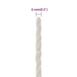 ZNTS Work Rope White 6 mm 500 m Polypropylene 153044