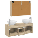 Bathroom Furniture Set 4 pcs Sonoma Oak 3406985