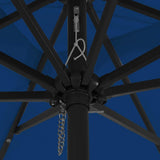 Garden Parasol 295 x 295 x 245 cm Polyester and Steel Azurblau 42003667