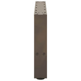 Coffee Table Legs Natural Steel 2 pcs 50x cm Steel 4013263