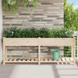 Garden Planter Beige 203 x 53 x 76.5 cm Solid fir wood 42006569