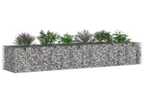 Gabion Raised Bed 2 pcs Silver 260 x 60 x 55 cm 3422229