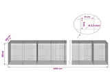 Gabion with 3.5 mm Wire and 5x5 cm Mesh 450x100x100 cm 3462435