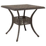 Garden Table Set 5 pcs Bronze Cast Aluminium 3334736
