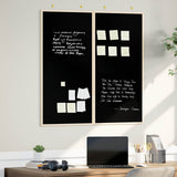 Bulletin Board Folding Black 100 x 100 x 1.4 cm Solid pine wood 42015929