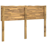 Live Edge Headboard ROSTOCK Whitewash 160 cm Solid Acacia Wood 903220