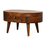 Mini Chestnut Rounded Coffee Table IN3329