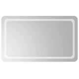 LED Bathroom Mirror Transparent 100 x 60 cm Tempered Glass 42045843
