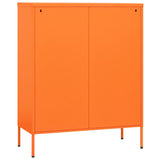 Chest of Drawers Orange 80x35x101.5 cm Steel 336201