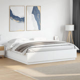 Bed Frame without Mattress White 200x200 cm 3209674
