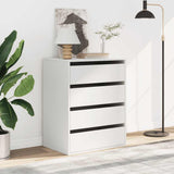 Corner Chest of Drawers White 60x41x76 cm Engineered Wood 852870
