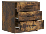 Bedside Cabinet Smoked Oak 43 x 41 x 63.5 cm Engineered Wood 895710