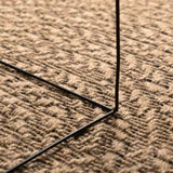 Rug ZIZUR 120x170 cm Jute Look Indoor and Outdoor 364839