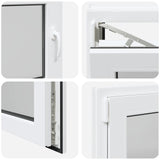 Basement Window RISOR 80 x 55 cm PVC and Glass 42047847