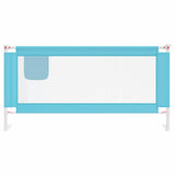 Toddler Safety Bed Rail Blue 180x25 cm Fabric 10213