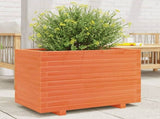 Garden Planter Wax Brown 70x40x49.5 cm Solid Wood Pine 3282551