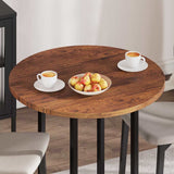 Table Top Dark Brown 80 x 2.5 cm Solid Oak Wood 42016011