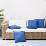 Sofa Cushions 4 pcs Royal Blue 60x60 cm Fabric 360413