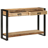 Console Table Brown 120 x 33 x 75 cm Solid mango wood 4102733