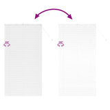 Venetian Blinds Height Adjustable White 220 x 115 cm Aluminium 42006025