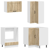 Kitchen Unit LUCCA 8 pcs Sonoma Oak Engineered Wood 3438403