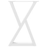 Dining Table Legs 2 pcs White 60x cm Steel 4012721