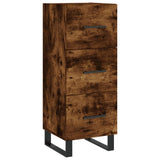 Highboard Smoked Oak 34.5x34x180 cm Engineered Wood 3198878