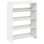 ZNTS Shoe Rack White 60x25x81 cm Engineered Wood 859878