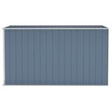 Wall-mounted Garden Shed Grey 118x288x178 cm Galvanised Steel 316226
