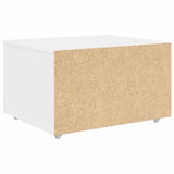 Drawer Cabinet with Wheel White 55 x 45 x 31 cm 869306
