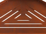 Fire Bowl Rusty 50 x 43 x 52 cm Weathering Steel 858951
