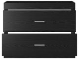 Bathroom Under Sink Cabinet Black Oak 78.5 x 37.5 x 81 cm 890713