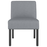 Slipper Chair Light Grey Fabric 352457