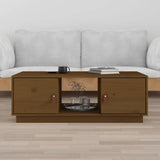 Coffee Table Honey Brown 100x50x35 cm Solid Wood Pine 818268
