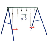 Outdoor Swing Set with Swings and Trapeze 3283599