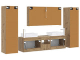 Bathroom Furniture Set 6 pcs Artisan Oak 3407238