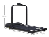2.5HP Walking Pad Treadmill, Folding Under Desk Treadmill, Walking Machine, 1-10km/h, with Remote T3398P376845