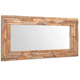 244564 Decorative Mirror Teak 120x60 cm Rectangular